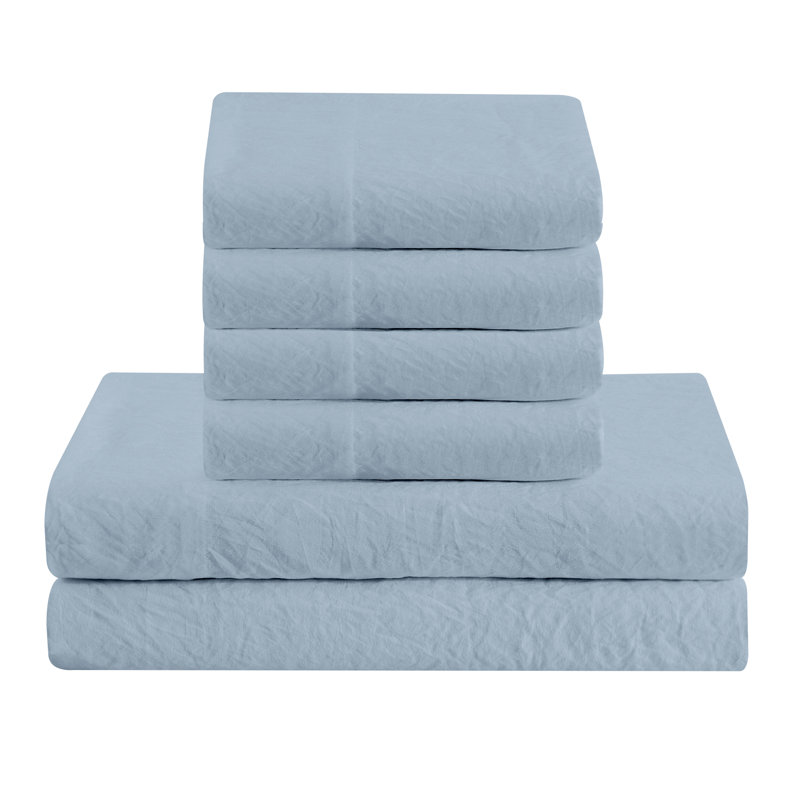 Microfiber Sheet Set, Twin with 2 Pillowcases , Blue