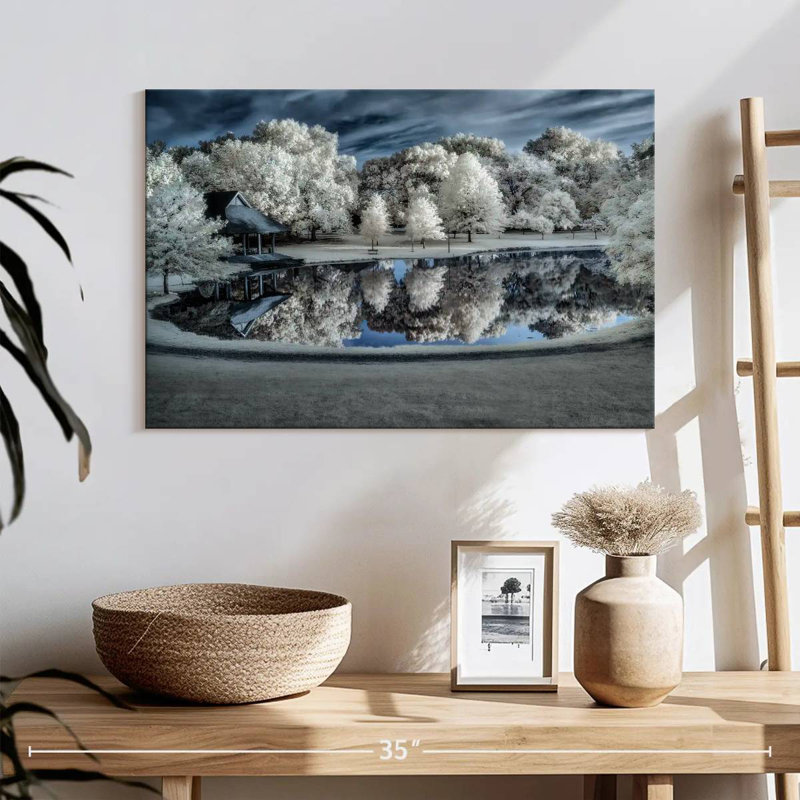 Paysage d'hiver Alvord, H 16 po x l 24 po