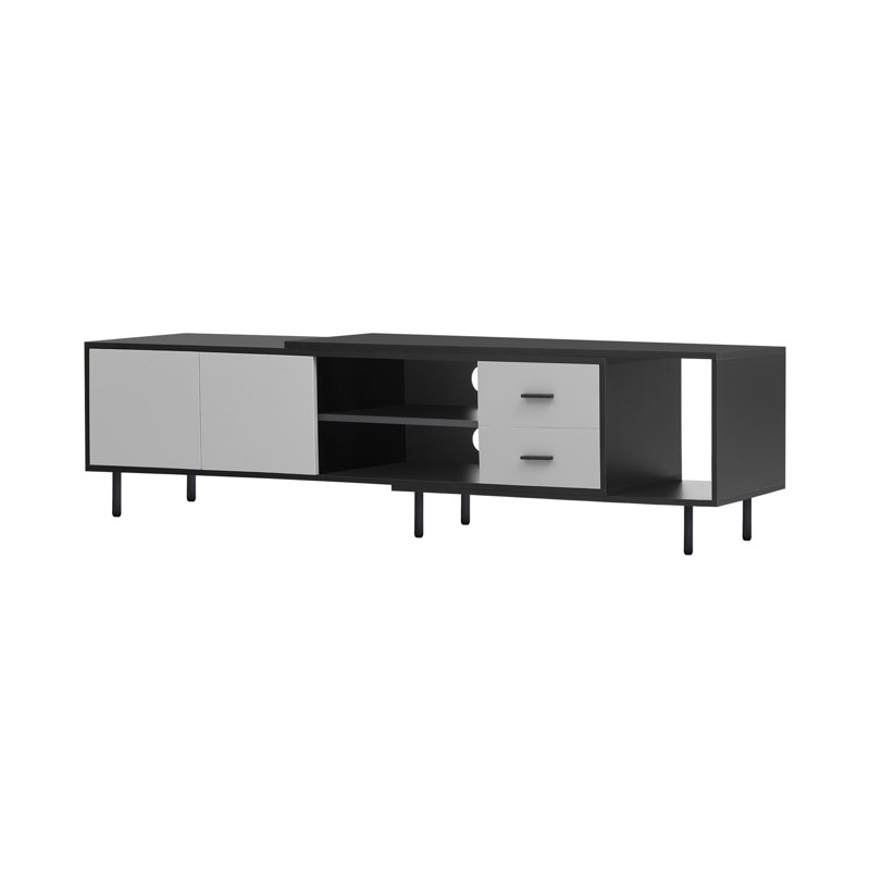 Versatile Extendable TV Cabinet with Adjustable Shelves and Ample Storage, a Stylish and Functional Addition to Your Entertainment Area.