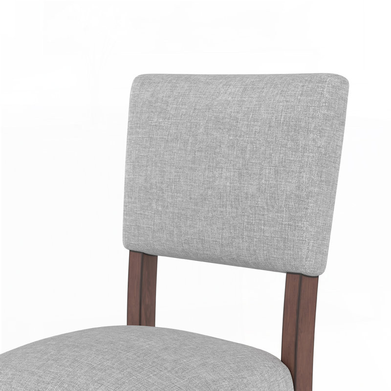 Modern Linen Dining Chairs, Gray