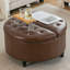 80cm Wide Tufted Round Standard Ottoman with Storage-2027965094