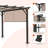 Pergolas d'extérieur 10 pi L 10 pi. Pergola en métal avec auvent