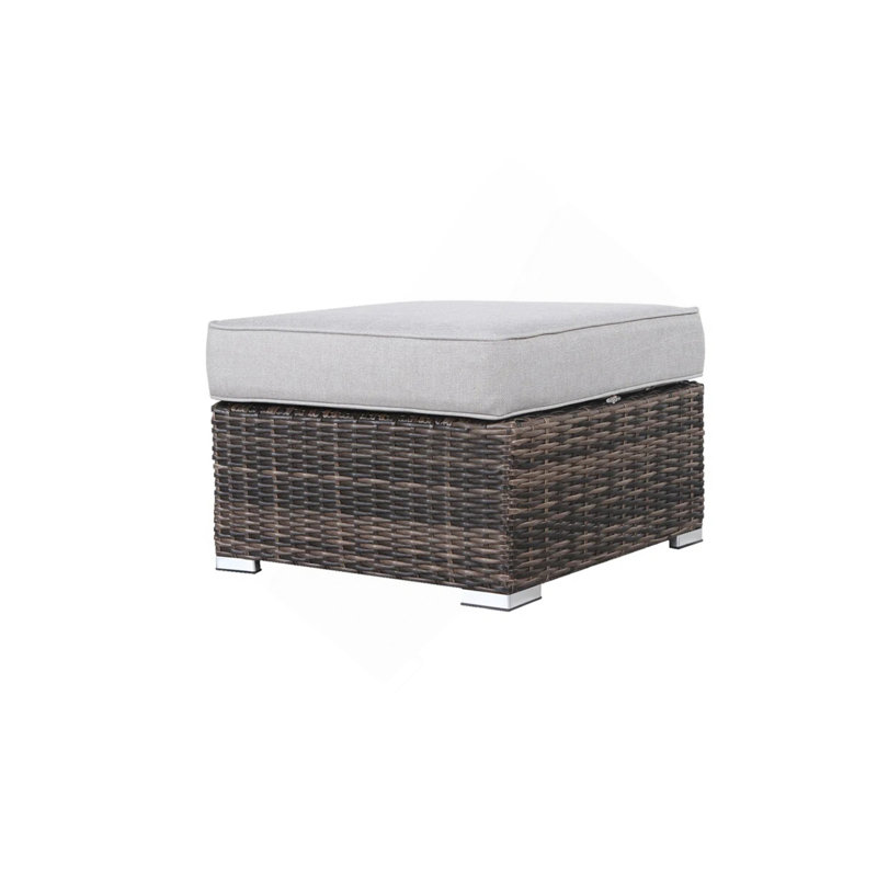 Outdoor Ottoman With Cushion – Fully Assembled