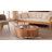 Round Coffee Table With 2 Storage Drawers And Heavy Duty Base-1906316030-1891732415