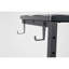 Accessoires de jeu pour le bureau à domicile: support réglable à 2 hauteurs, tablette plate-forme en acier noir et acier pour l'organisation