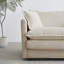 Chenille beige 2 pour le salon - Bois massif et revêtement respirant avec 4 coussins 2 coussins, fabrication, tissu haut de gamme, zone de confort