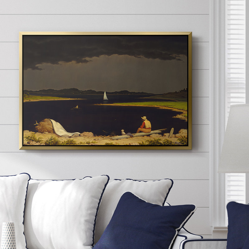 Toile tendue avec cadre 0-Martin Johnson Heade, 16 x 24, Doré