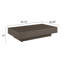 Table basse d'extérieur en aluminium Oslo-295892121
