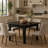 Mid-Sized Rustic Square Dining Table, Solid Wood Leg Aesthetic Kitchen Table, Multi-Functional Minimalist Accent Table for Home Decor