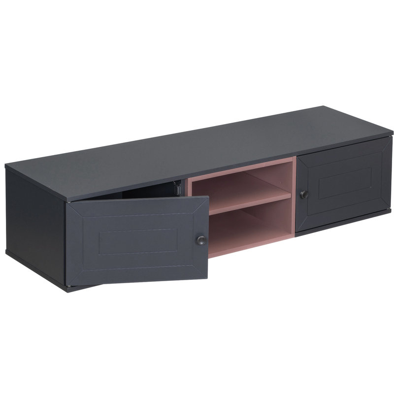 Buffet décoratif 2 portes Alik, Noir