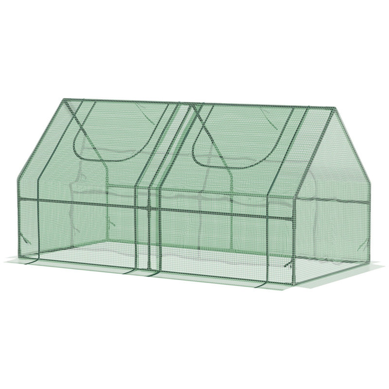 Outsunny 6' X 3' X 3' Portable Greenhouse, Green