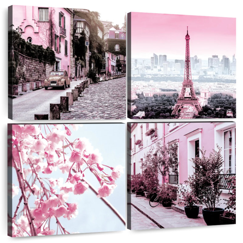 Sireci Pink Paris Pop II, 50" H x 50" W