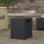 AEGEAN 20"H Square Metal Propane Tank Cover and Side Table by Real Flame-1599629248