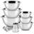 Stainless Steel 14 Piece Nested Mixing Bowl Set