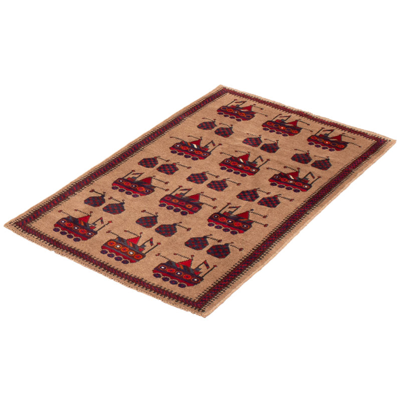 Tapis brun clair Saim 2 pi 11 po x 4 pi 8 po Saim