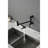 Modern Matte Black Pot Filler Faucet, Wall Mounted Brass With Arm And Drip Resistance Filler, Faucet Double Handle Control Prevention-121172156