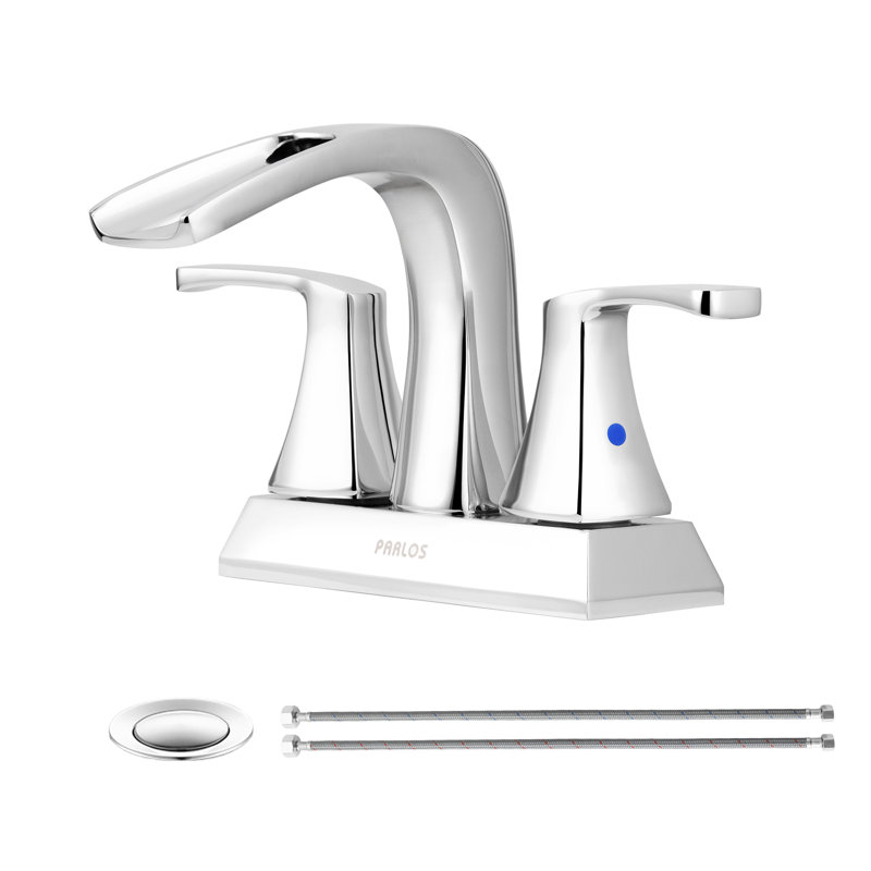Doris Waterfall Centerset 2-handle Bathroom Faucet with Drain Assembly, Chrome