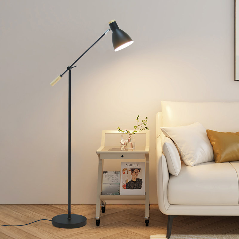 Yuraima 55'' Task Floor Lamp, Black