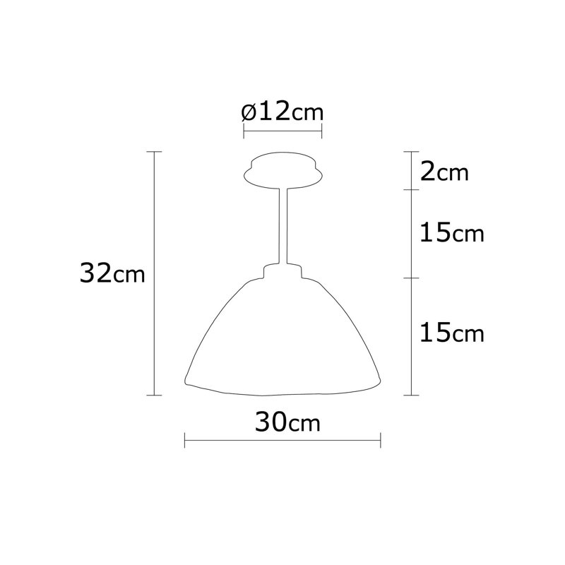Plafonnier semi-encastré 1 lumière 11,81 po Conrad, Argent