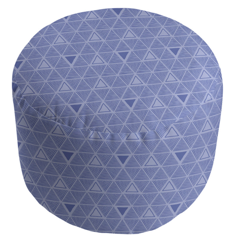 repose-pieds triangles à la main couleur complète, Bleu pâle