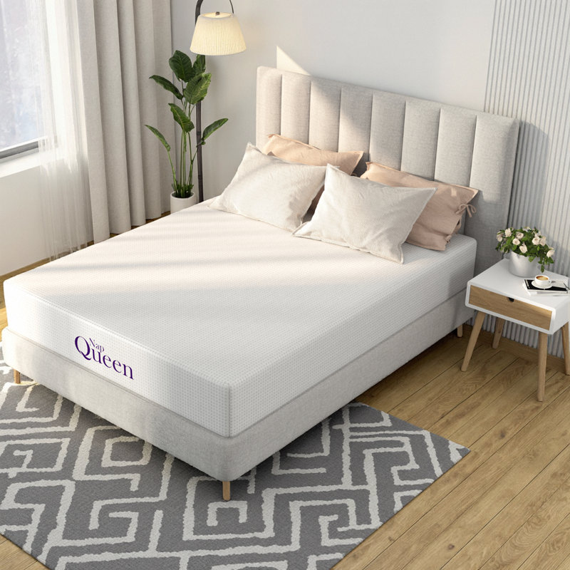 LUMERIS 12 Inch Queen Memory Foam Mattress in a Box - Charcoal-Infused Cooling Support, Medium Firm Feel & Spine Alignment for Stomach Sleepers