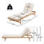 Chaise longue avec coussin Mallacia