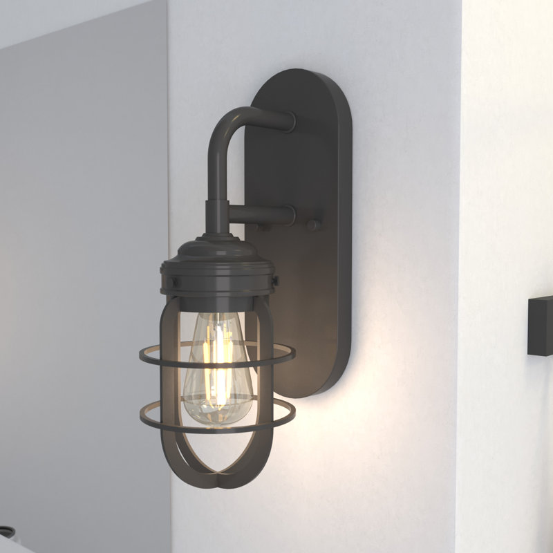 Starklake 1 - Light Dimmable Armed Sconce, Noble Bronze