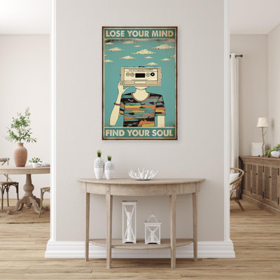 Cassette, "Lose your mind", impression sur toile