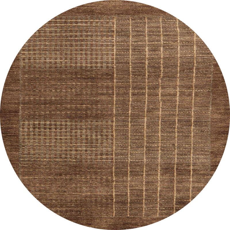 Abstract Indoor Rug, Round 8'