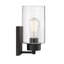 Applique murale 1 lumière Meridian en noir mat-1315901449