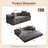 80.5" Convertible Sofa Bed With Pillows-838138903