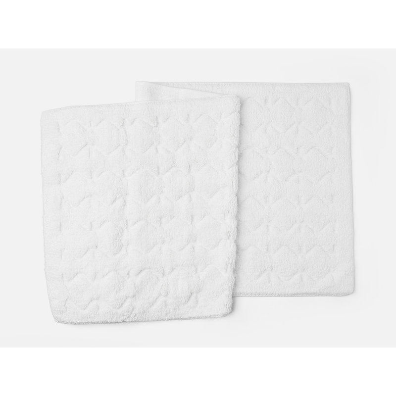 Diamond Shag Organic Runner, Alpine White, Single - 72" L x 30" W