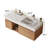 Wall Mounted Single Bathroom Vanity Modern floating Vanities with Solid Wood, 2 Drawers-854383174-854383169-866348691