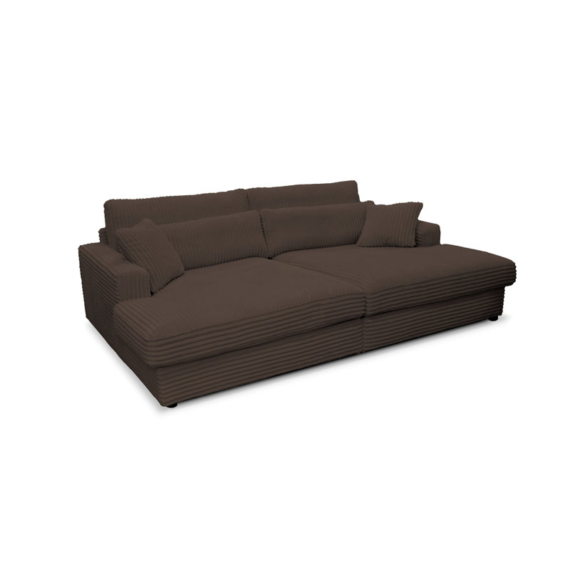Rishabh Sleeper Sofa, Brown