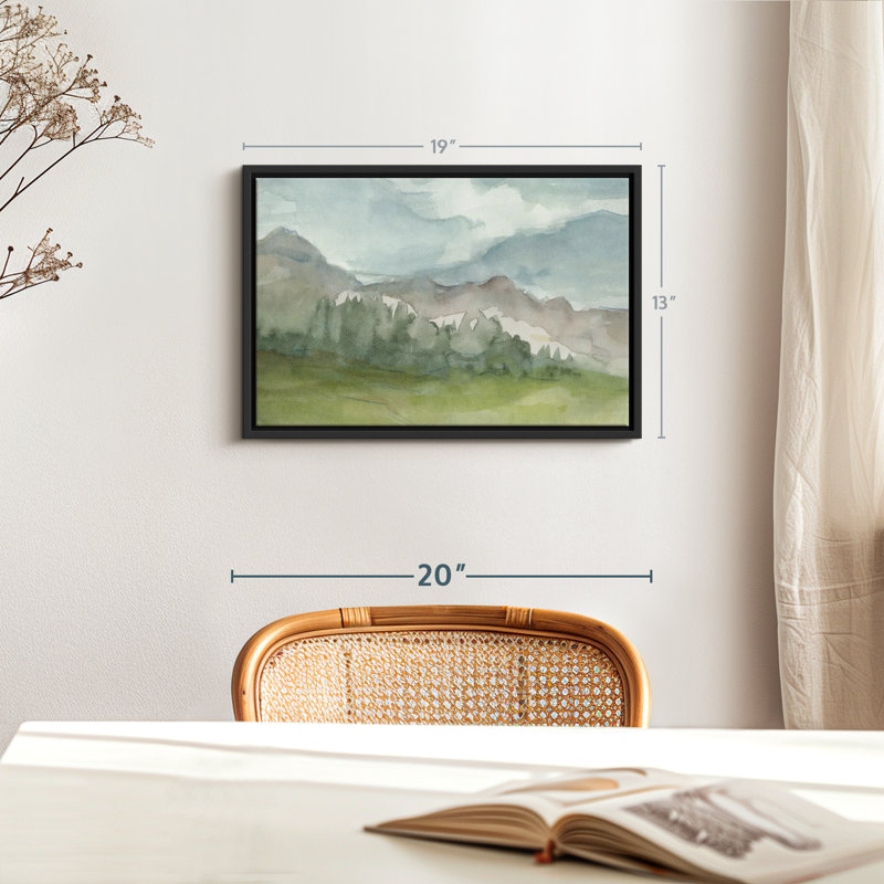 Impression sur toile Plein Air Mountain View I, H 13 po x l 19 po