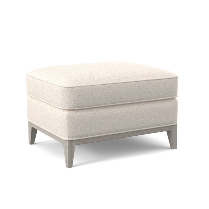 Repose-pieds Sonoma, Bisque, 100% polyester ivoire Venise