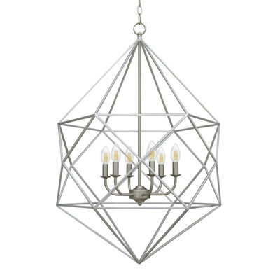 Lustre à 6 lumières E12 de 60 watts de la collection Lana de Orana Ellis E5A142B9EA874C438599DDB8083179BF