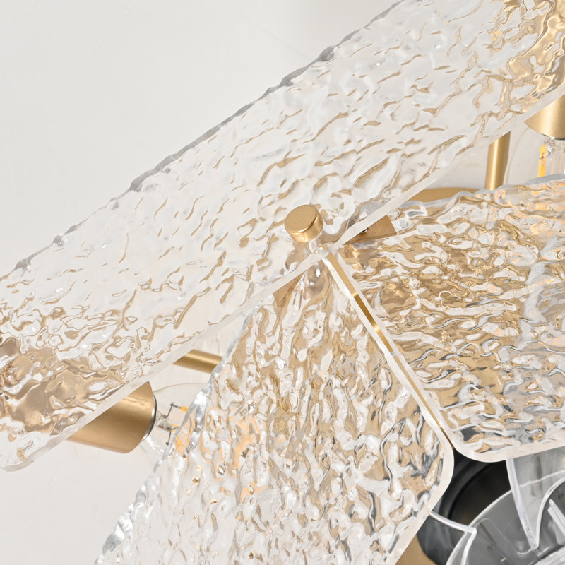 Ventilateur de plafond réversible en cage 20 po avec ensemble d'éclairage et télécommande