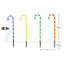72cm Christmas Candy Cane Stack Lights Set of 4, Mains Powered LED String Lights-1220069732