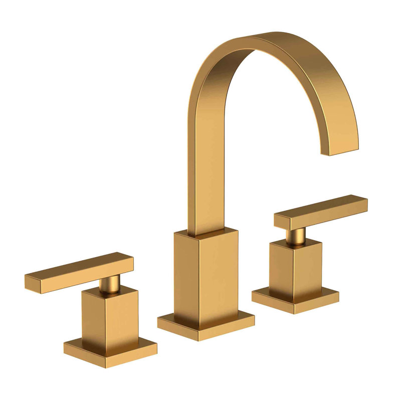 Secant Widespread Bathroom Faucet with Drain Assembly, Satin Bronze (PVD)