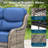 Wicker Patio Couch, Outdoor 3-Seat Sofa, All Weather PE Rattan, Deep Seating Deck Furniture Set With 6" Seat Cushions-1962860711-1962860709
