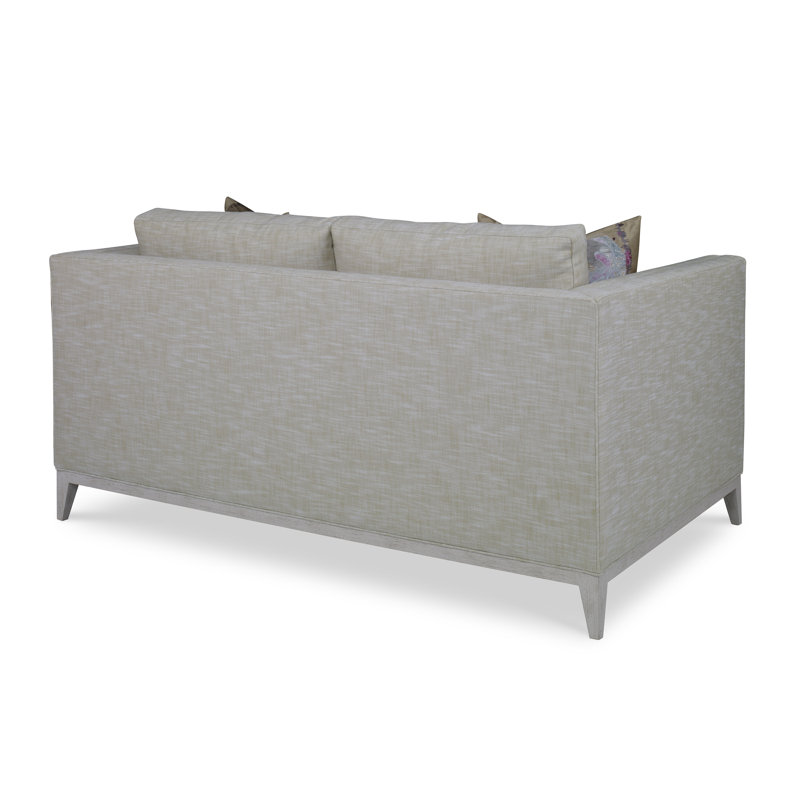 Paramount Loveseat, American Walnut, Filigree Ivory 100% Polyester