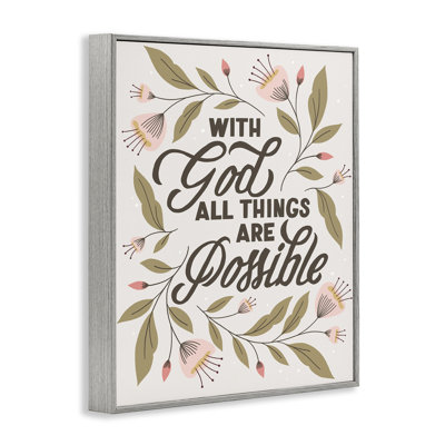 «All Things possible With God», dessin de Muffin Grayson