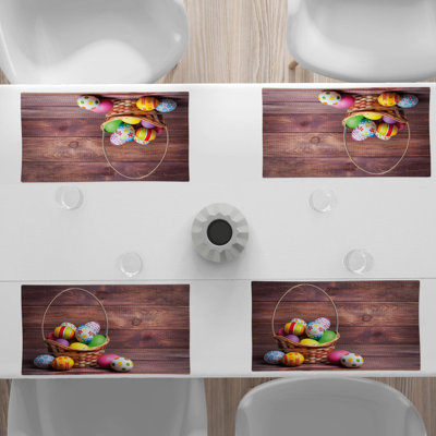 Polyester Abstract Rectangle Placemat