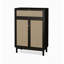 Armoire à chaussures minimaliste en bois massif de rotin moderne-1516301242