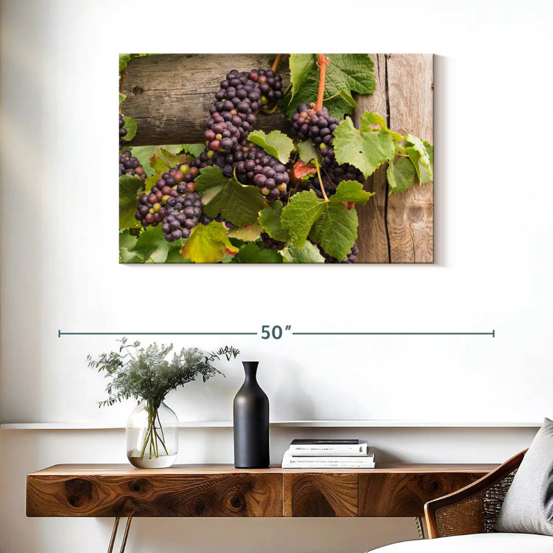 Yarlin Purple Pinot Grapes, 24" H x 36" W