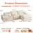 Balendin Feather Down L-Shaped Sectional Sofa, Apartment Couch with Ottoman,Modular-1506986623