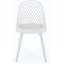Ensemble de 4 chaises de salle à manger d'extérieur durables et résistantes aux intempéries, élégantes et confortables pour le patio et le jardin-1269202618