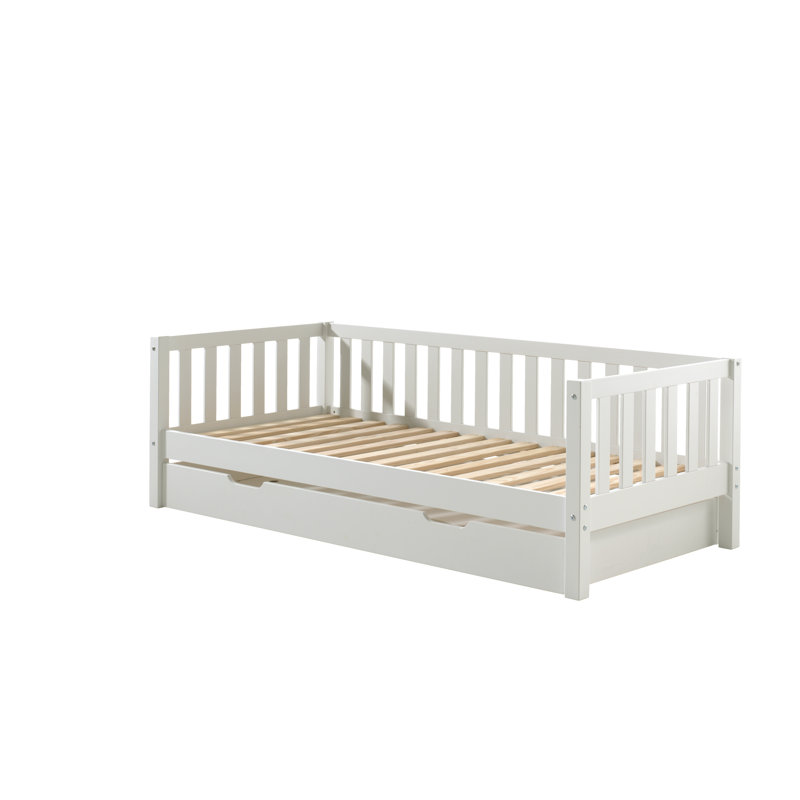 European Single (90 x 200cm) Drawer Bed Frames with Trundle by Vipack, White
