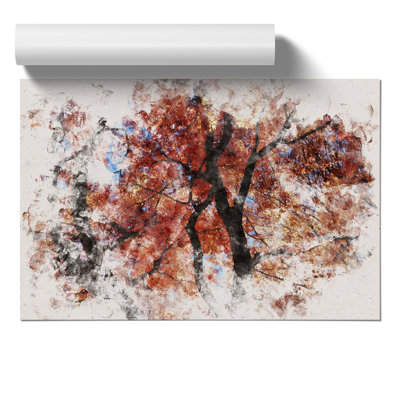 Maple Tree Watercolour - Frameless Print